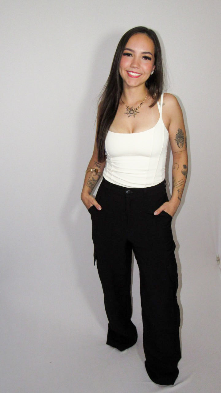 CALÇA CARGO PRETO