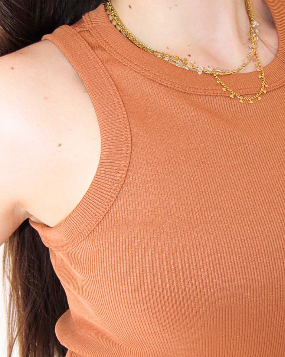 REGATA CANELADA CARAMELO