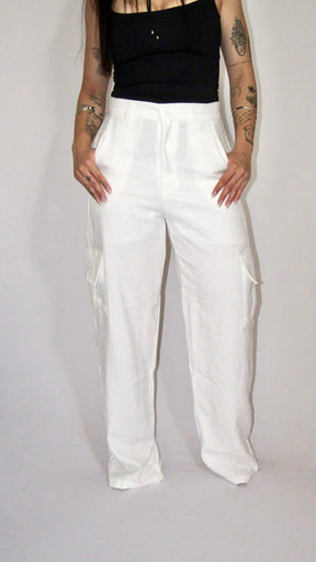 CALÇA CARGO BRANCO