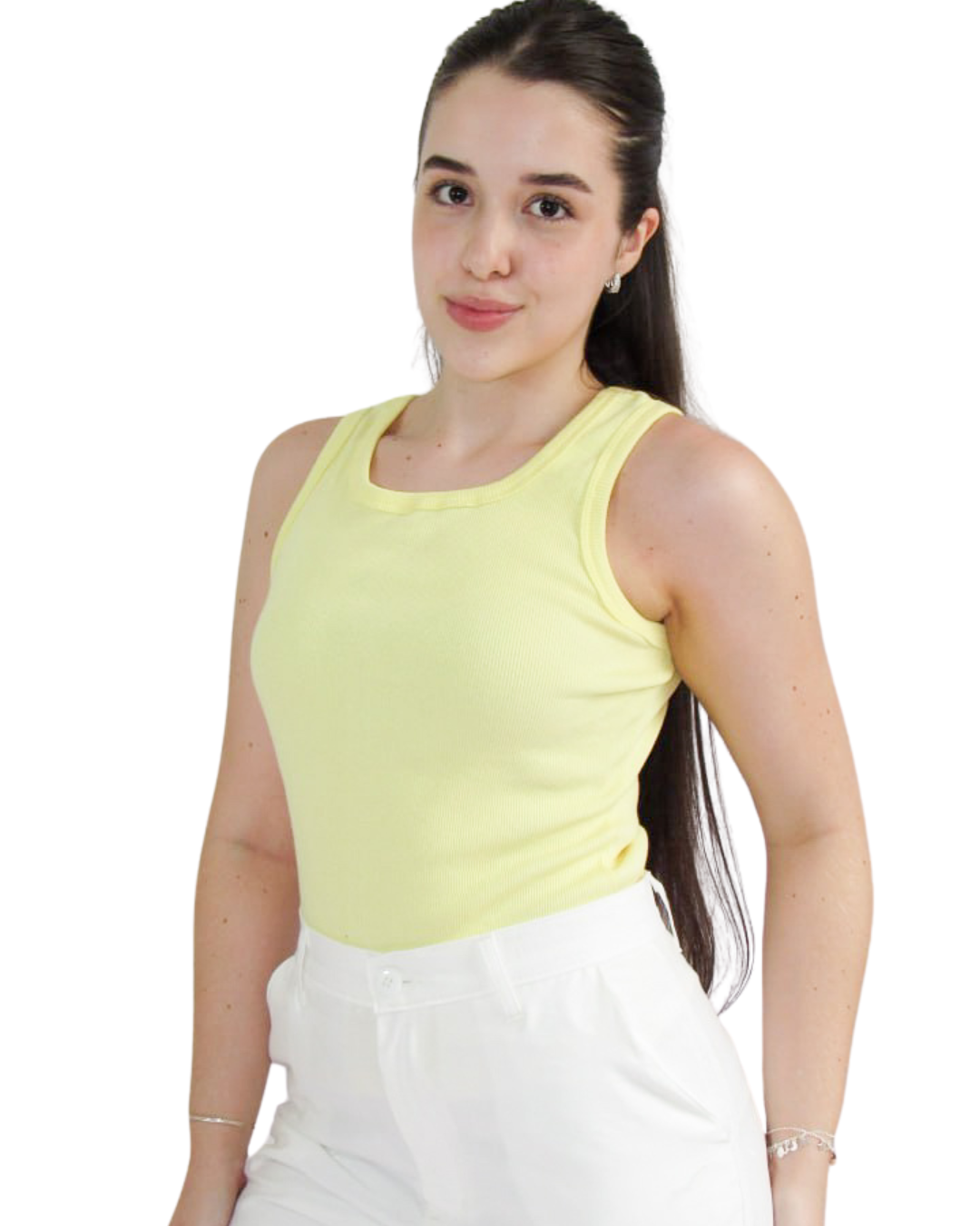 REGATA CANELADA AMARELO